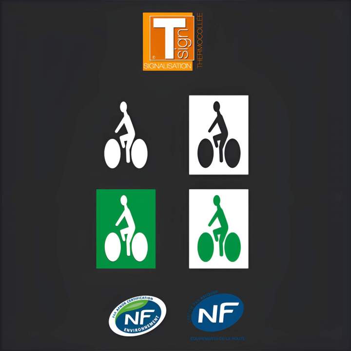 Heat-bonded resin signage Saint-Léonard-des-Bois